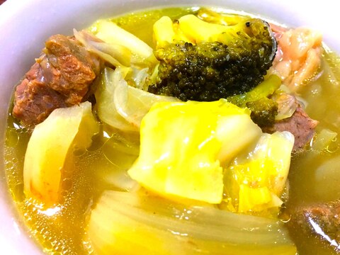 炊飯器で簡単☆余り野菜でお手軽スープ